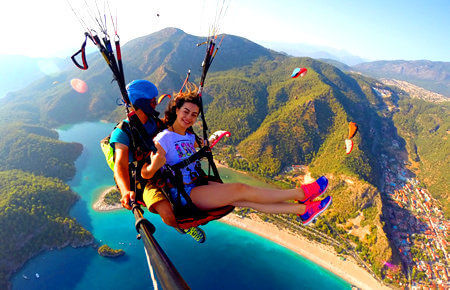 A view from Marmaris Paragliding in Oludeniz