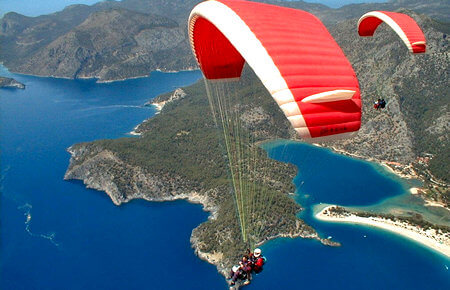 A view from Marmaris Paragliding in Oludeniz