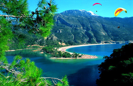 A view from Marmaris Paragliding in Oludeniz