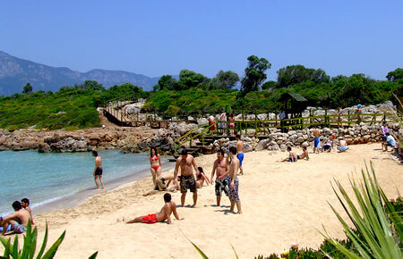 A view from Marmaris Cleopatra Island