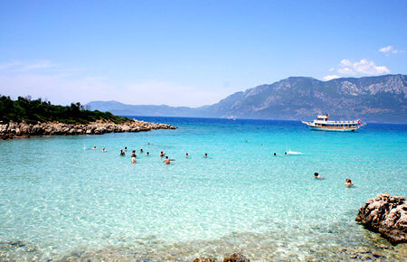 A view from Marmaris Cleopatra Island