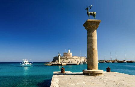 A view from Rhodes Island