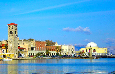 A view from Rhodes Island