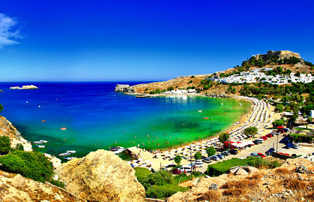 A view from Rhodes Island