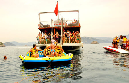 A view from Marmaris Lazy-Day Boat Trip