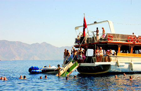 A view from Marmaris Lazy-Day Boat Trip