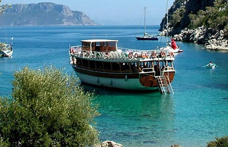 A view from Marmaris Lazy-Day Boat Trip